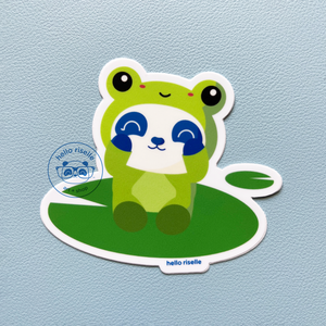Pandasal the Froggo Vinyl Sticker