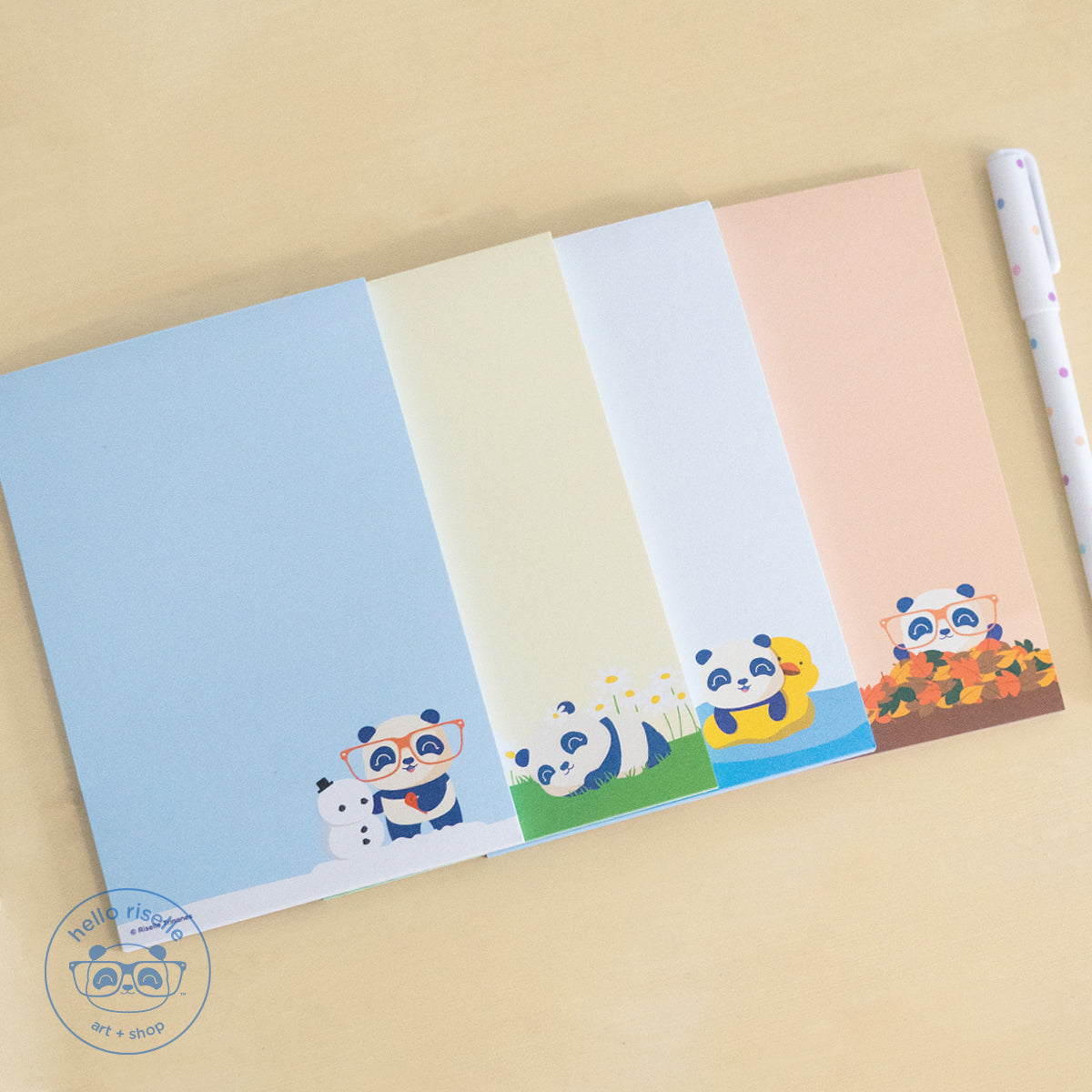 Four Seasons Pandasal Notepad Bundle