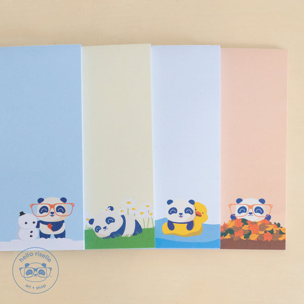 Four Seasons Pandasal Notepad Bundle