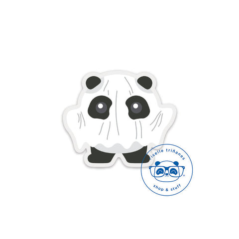 Panda Ghost Clear Vinyl Sticker