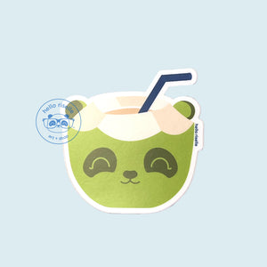 Pandasal Coconut Vinyl Sticker