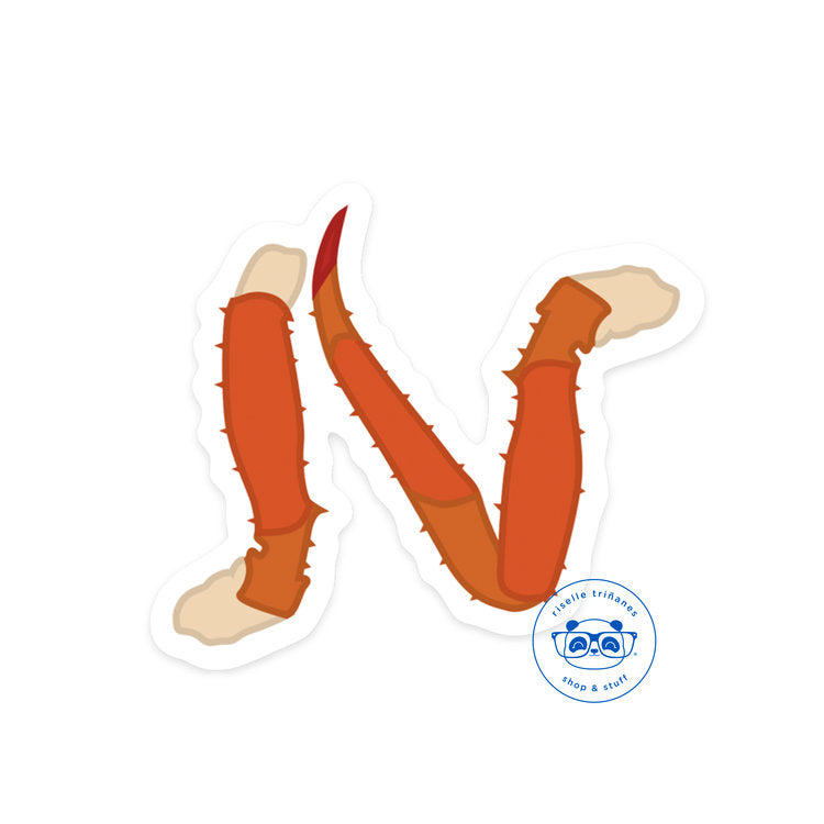 Crab Legs Vinyl Sticker