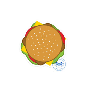 Hamburger Vinyl Sticker