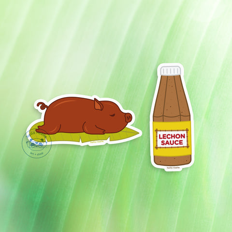 Lechon & Lechon Sauce Filipino Vinyl Sticker