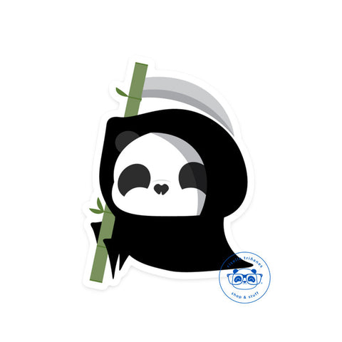 Sugar Skull Grim Reaper Panda Vinyl Sticker